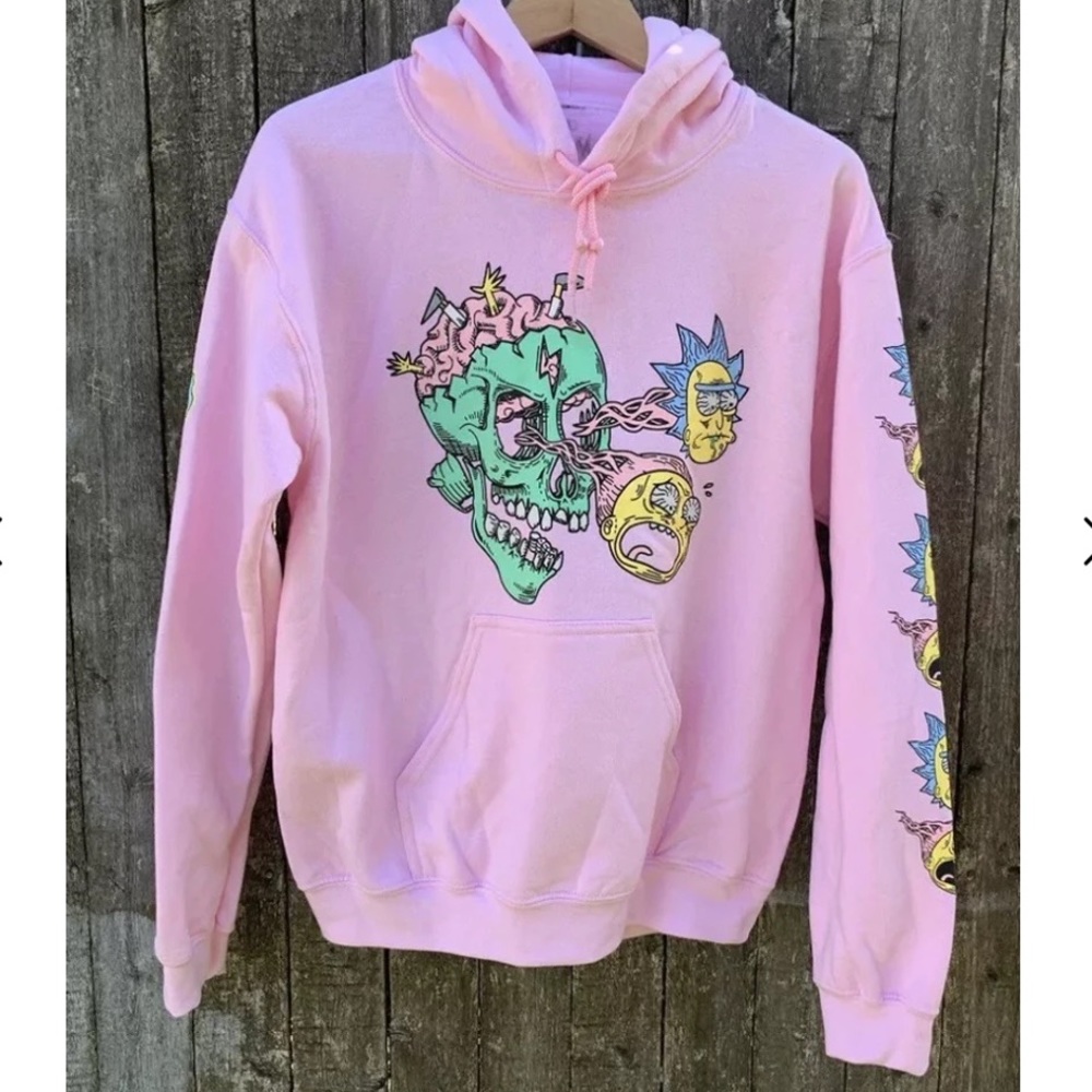 rick and morty pullover hoodie